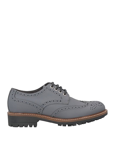 POLLINI Stringate Grigio Pelle