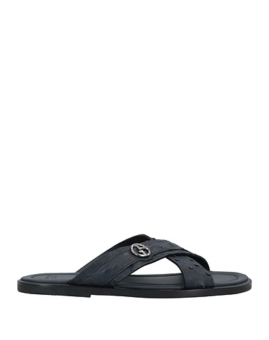 GIORGIO ARMANI Sandali Blu notte 100% Pelle di struzzo