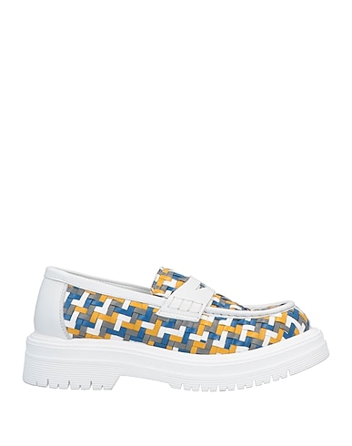 MICH SIMON Loafers White Leather