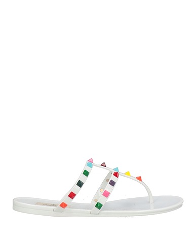 VALENTINO GARAVANI Flip flops White PVC - Polyvinyl chloride