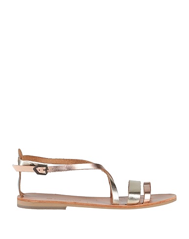 GRECIAN CHICK Flip flops Rose gold Leather