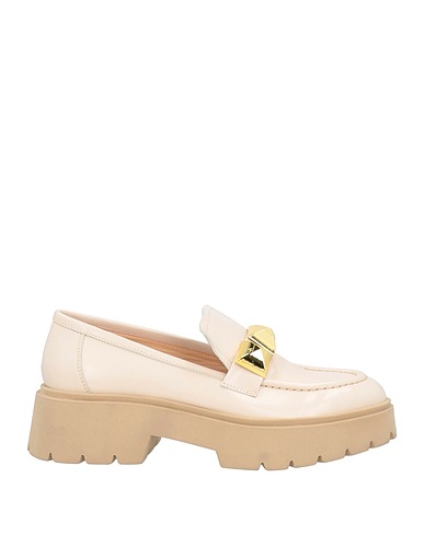 JANET & JANET Loafers Beige Leather