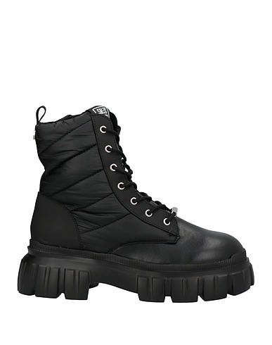 STEVE MADDEN Ankle boot Black Leather, Textile fibers