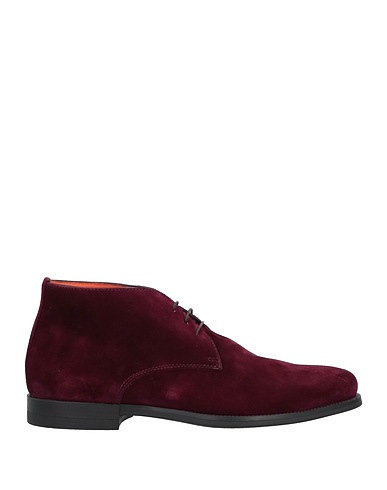 SANTONI Stivaletti Prugna Pelle