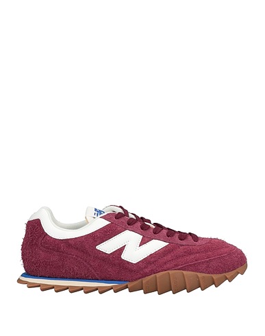 NEW BALANCE Sneakers Burgundy Leather, Textile fibres