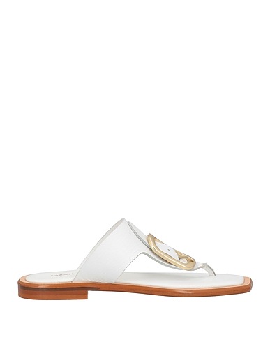 SARAH SUMMER Flip flops White Leather