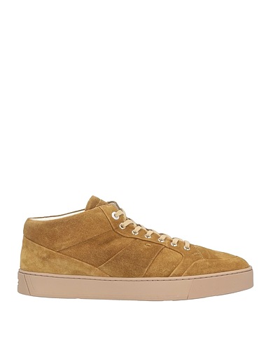 SANTONI Sneakers Khaki Leather