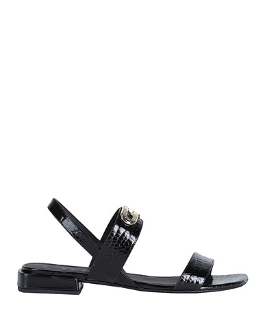 FURLA Sandals Black 100% Soft Leather