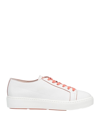 SANTONI Sneakers White Leather