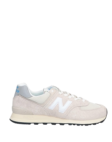 NEW BALANCE Sneakers Ivory Leather, Textile fibers