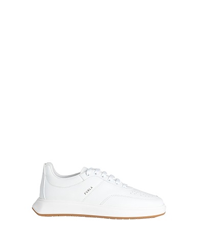 FURLA Sneakers White 100% Soft Leather
