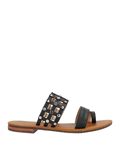 GEOX Flip flops Black Leather