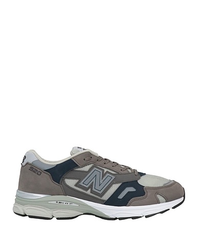 NEW BALANCE Sneakers Grey Leather, Textile fibers