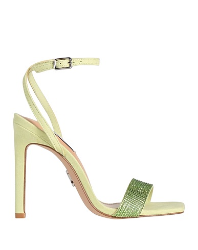 STEVE MADDEN Sandals Lime green Textile fibres