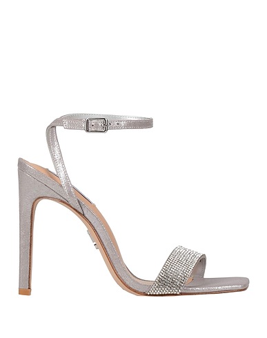STEVE MADDEN Sandals Grey Synthetisches Material, Textile fibres