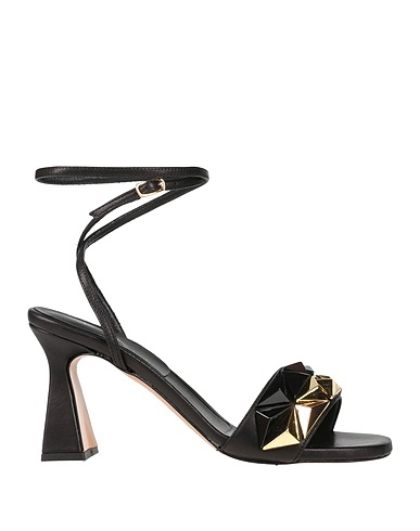 BIANCA DI Sandals Black Leather