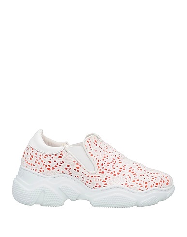 ANDÌA FORA Sneakers White Soft Leather, Textile fibres