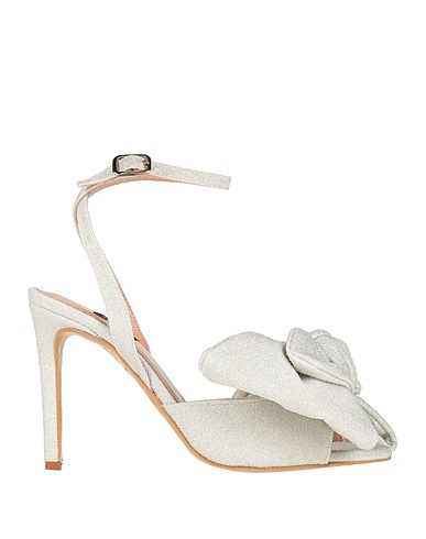 ISLO ISABELLA LORUSSO Sandals Silver Textile fibers
