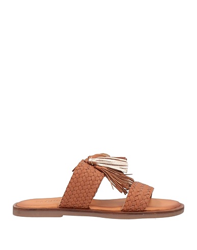 FLANCH Sandals Tan Leather