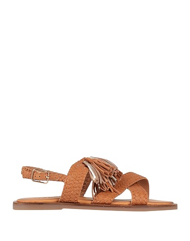 FLANCH Sandals Tan Leather