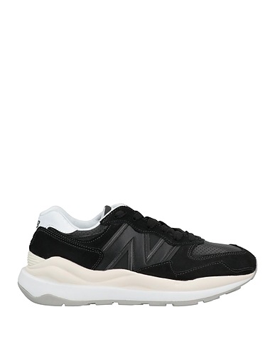 NEW BALANCE Sneakers Black Leather, Textile fibers