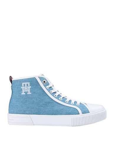 TOMMY HILFIGER Sneakers Blu 60% Cotone riciclato, 40% Cotone