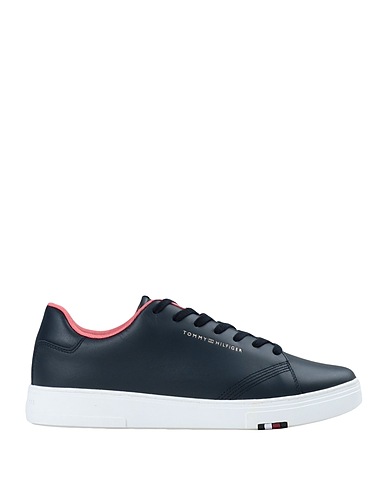 TOMMY HILFIGER Sneakers Navy blue 100% Soft Leather