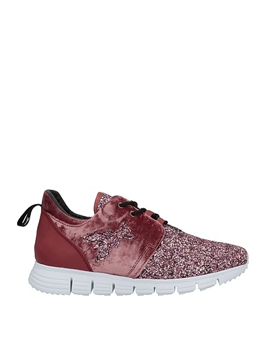 PATRIZIA PEPE Sneakers Burgundy 40% Polyester, 30% Leather, 30% Cotton