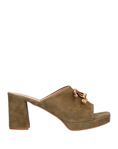 BIANCA DI Sandals Military green Leather