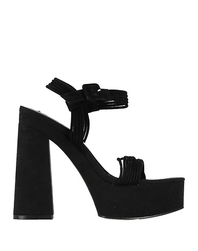 STEVE MADDEN Sandals Black Leather