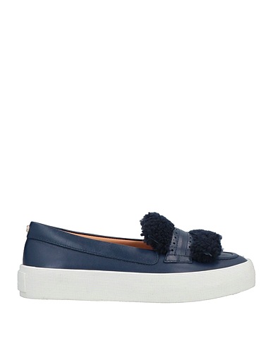 LONGCHAMP Loafers Navy blue Leather