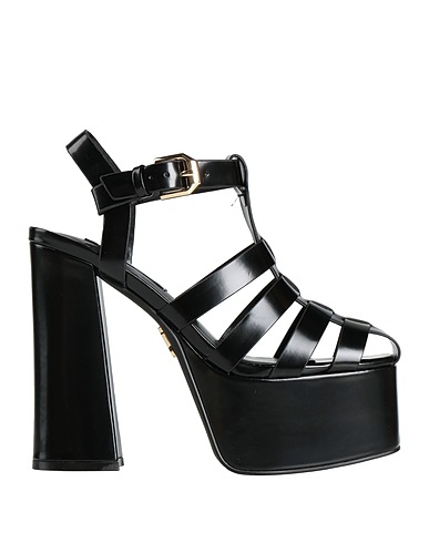 STEVE MADDEN Sandals Black Textile fibres
