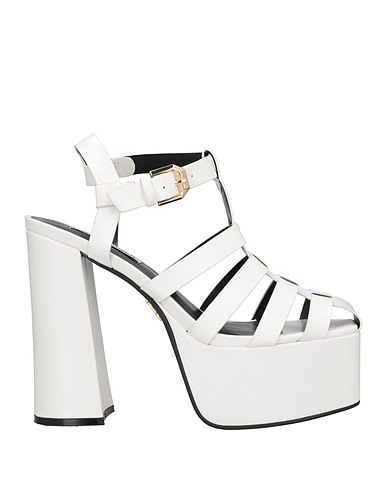 STEVE MADDEN Sandals White Textile fibres