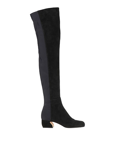 SI ROSSI by SERGIO ROSSI Stiefel Schwarz Leder, Gewebefasern