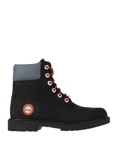 TIMBERLAND Stiefelette Schwarz Leder, Gewebefasern