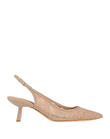 GUESS Pump Beige Textile fibers