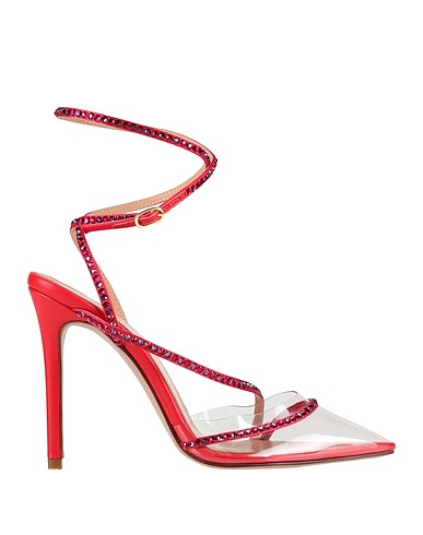 ANDREA WAZEN Décolleté Rosso Pelle, PVC - Polivinilcloruro