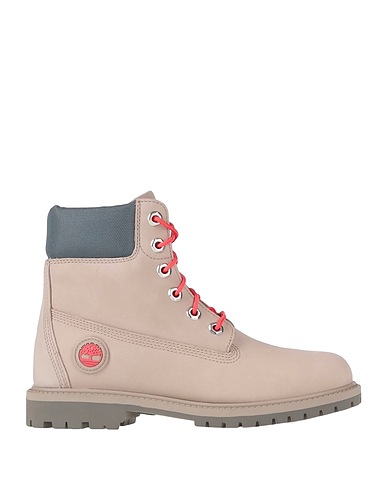 TIMBERLAND Ankle boot Light grey Leather, Textile fibres