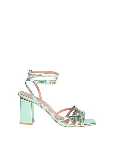 MAX&Co. Sandals Light green Synthetic fibers