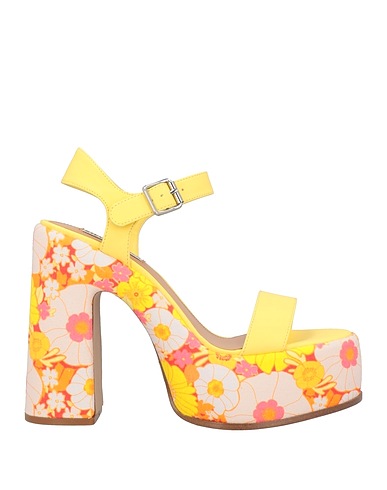 STEVE MADDEN Sandali Giallo Fibre tessili