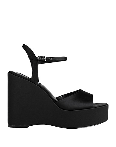 STEVE MADDEN Sandals Black Textile fibres