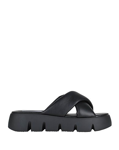 STEVE MADDEN Sandals Black Textile fibres