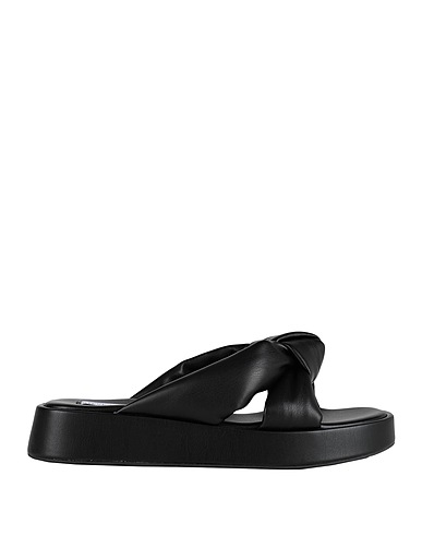 STEVE MADDEN Sandals Black Textile fibres