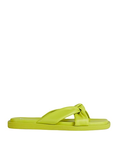 STEVE MADDEN Sandals Lime green Textile fibres