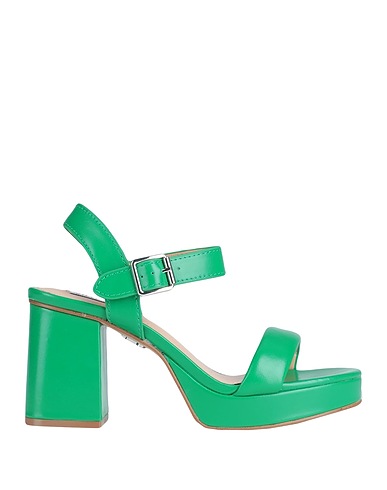 STEVE MADDEN Sandals Green Soft Leather
