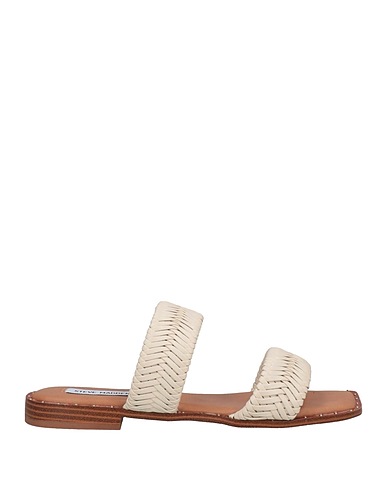 STEVE MADDEN Sandals Off white Textile fibers