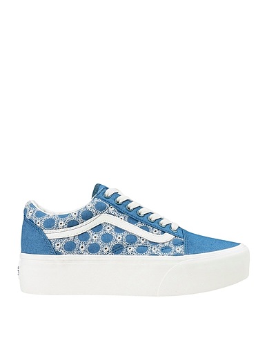VANS Sneakers UA Old Skool Stackform Bleu Fibres textiles, Cuir