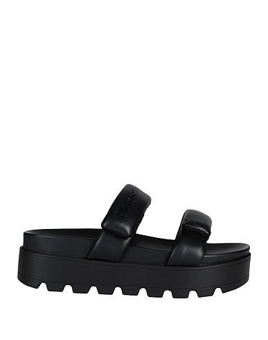 STEVE MADDEN Sandals Black Textile fibres