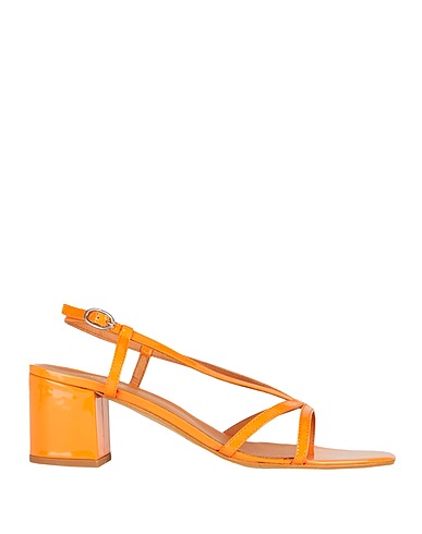 JONAK Sandals Orange 100% Soft Leather
