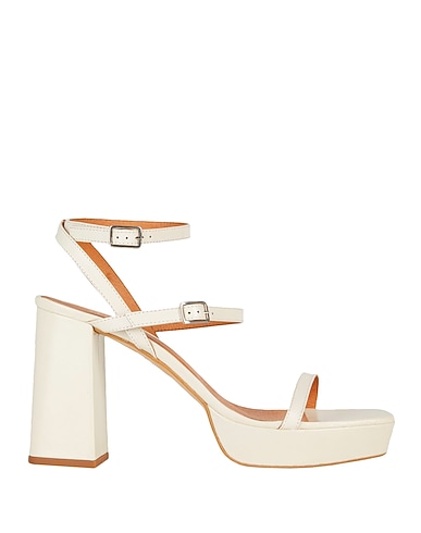 JONAK Sandals Ivory 100% Soft Leather